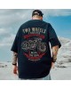 Oversized Hip Hop T-Shirt for Men Plus Size Streetwear Graphic Tee Loose Fit Casual Short Sleeve