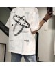 Heavyweight 220g 100% Cotton T-Shirt Men's Oversized Tee Streetwear Vintage Style Loose Fit Casual