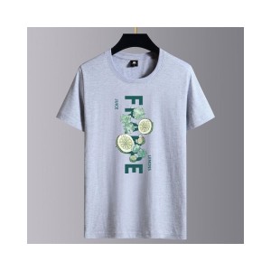 Men's Cotton T-Shirts Short Sleeve, Loose Fit Casual Summer Tees for Men, Trendy
