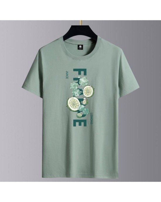 Men's Cotton T-Shirts Short Sleeve, Loose Fit Casual Summer Tees for Men, Trendy