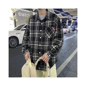 Oversized Plaid Flannel Shirt for Men & Women | L-9XL Plus Size Casual Long Sleeve