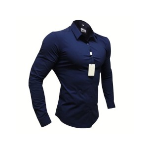 Slim Fit Stretch Workout Shirt for Men - Quick-Dry Muscle Tee, Non-Iron Casual