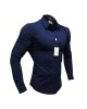 Slim Fit Stretch Workout Shirt for Men - Quick-Dry Muscle Tee, Non-Iron Casual