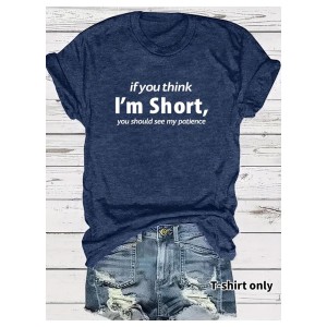 Funny Graphic Print T-Shirt for Women | Casual Short Sleeve Summer