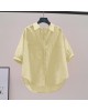 Plus Size Women's Shirt Summer Casual Blouse with 3/4 Sleeve Trendy