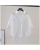 Plus Size Women's Shirt Summer Casual Blouse with 3/4 Sleeve Trendy