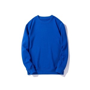 Unisex Plain Hoodie Long Sleeve Crewneck Sweatshirt for Men and