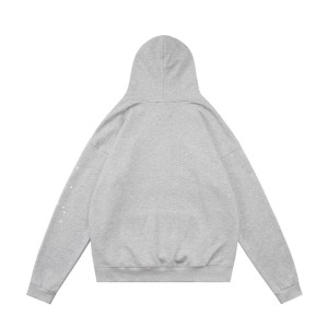 Unisex Spider Hoodie with Heart & Letter Print | Cozy Pullover