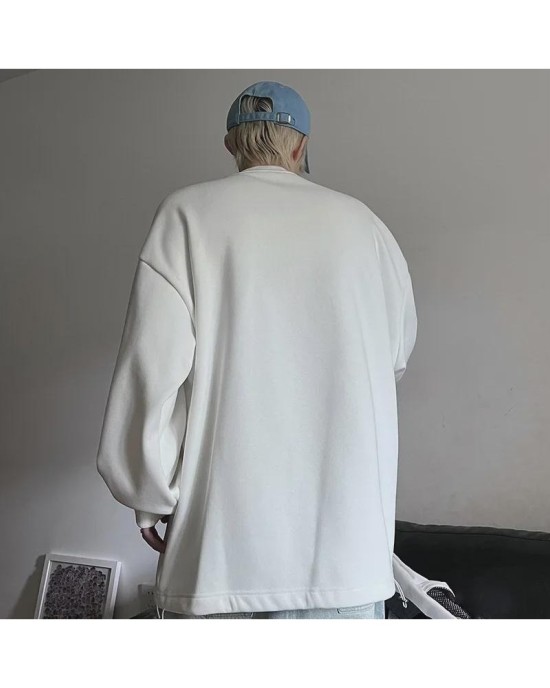 Unisex Couple Hoodie Vintage Streetwear Oversized Casual