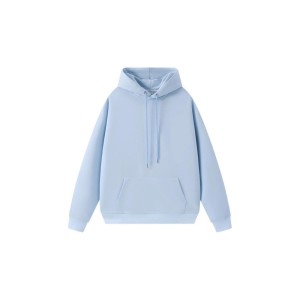 Heavyweight Fleece Hoodie Women Oversized Casual Pullover Winter Warm Solid Color Double-Layer Hood Cotton Sweatshirt