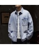 Oversized Denim Jacket for Men, Plus Size Casual Spring Autumn