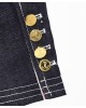 Vintage Denim Jacket with Collar - Casual Button-Up Coat for