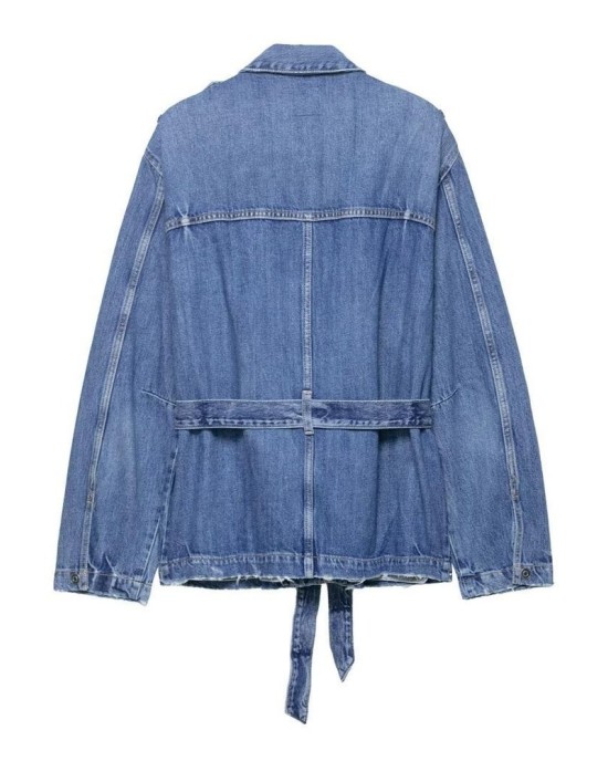 Autumn Women's Long Denim Jacket Casual Oversized Coat Streetwear